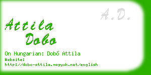 attila dobo business card