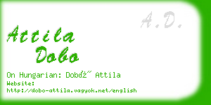 attila dobo business card